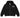 Copped Spear Zip Hoodie Black