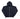 MANI Covered Rhinestone Zip-Up Hoodie "Jet Black"