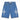 MANI Embroidered Logo Denim Shorts Light Blue