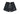 Copped Contrast Mesh Shorts "Black"
