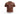 Copped Terry Cotton Tee Brown