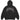 Supreme Cracked Raglan Zip Up Hooded Sweatshirt Black