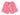 Copped Contrast Mesh Shorts "Pink"