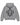 Copped Fleur De Lis Zip Hoodie Grey