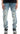 KDNK JEANS KND4641 M BLUE PATCHED SKINNY JEANS